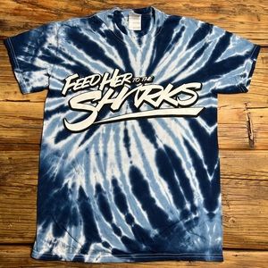 Feed Her To The Sharks Tie Dye Band Tee Shirt